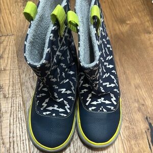 See Kai Run Stylish Kids Boots with Lightning Pattern